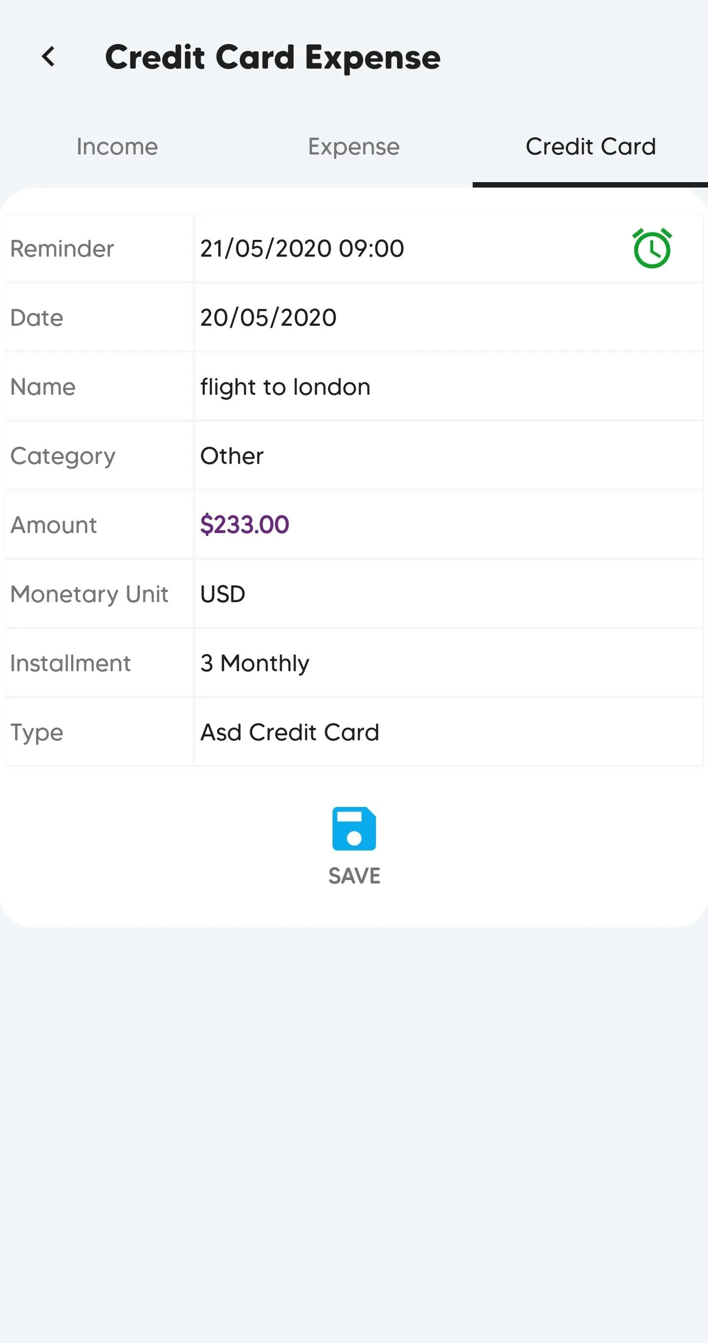 CLK Budget Manager - Incomes a | Indus Appstore | Screenshot