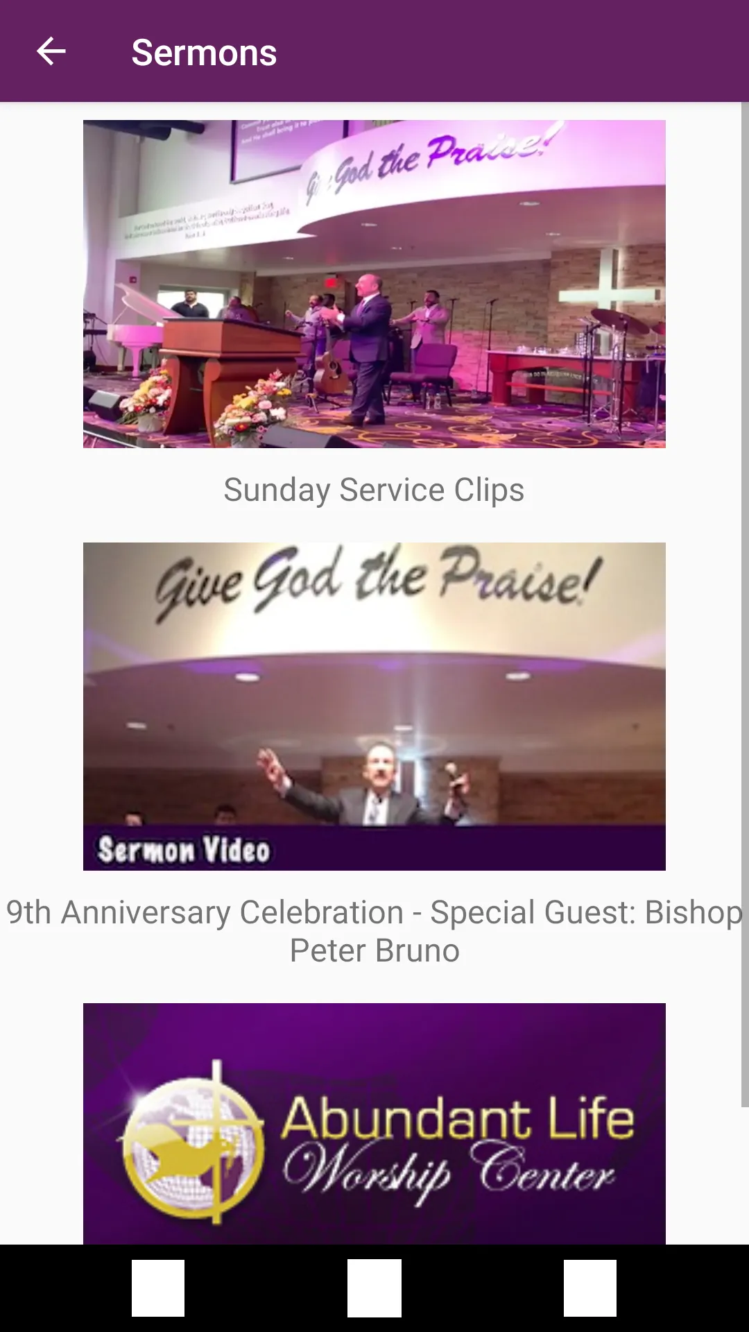 Abundant Life Worship Center - | Indus Appstore | Screenshot