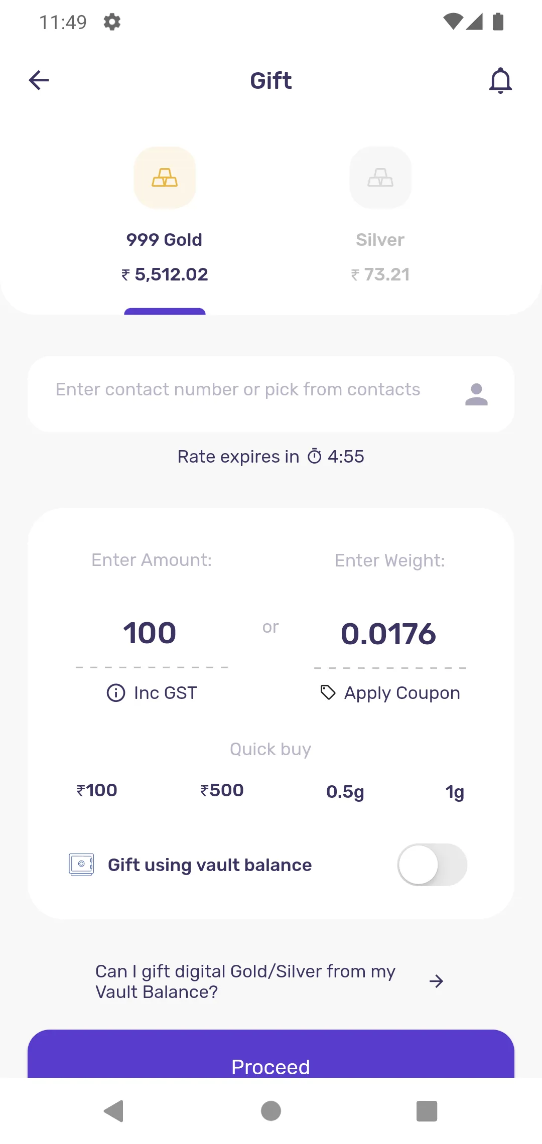 GoldLane - Buy Digital Gold | Indus Appstore | Screenshot