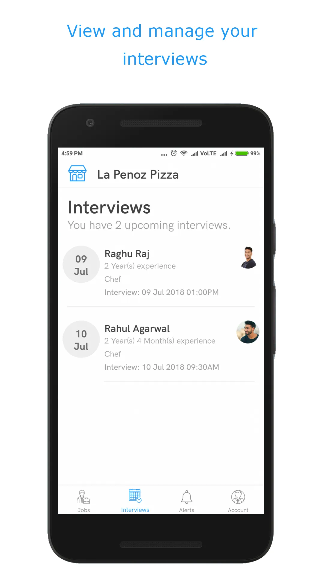 InstaHire: Get RestaurantStaff | Indus Appstore | Screenshot