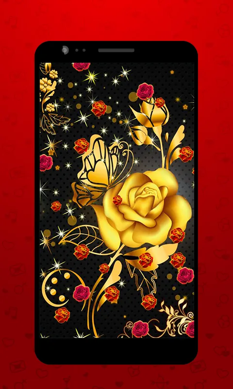 Golden Rose Live Wallpaper HD | Indus Appstore | Screenshot