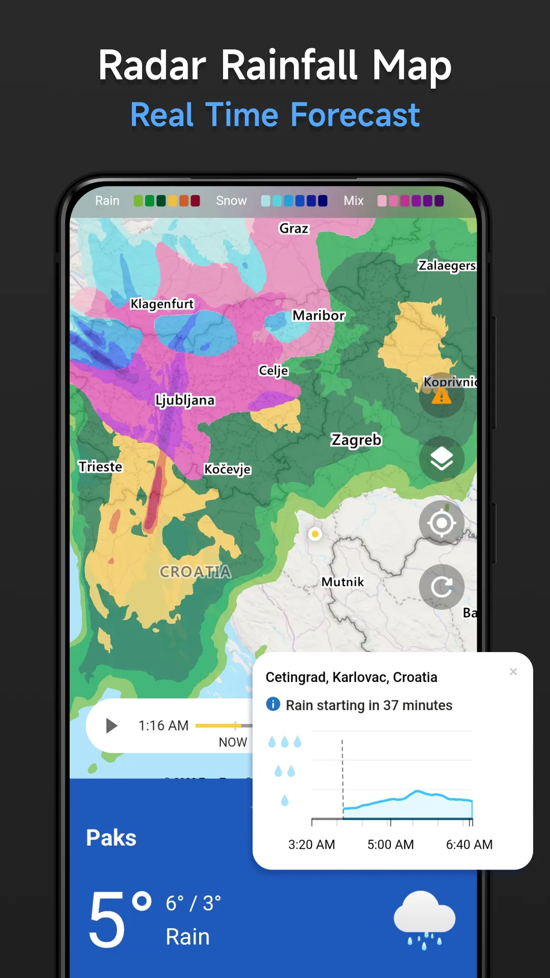 Live Weather & Radar Map | Indus Appstore | Screenshot