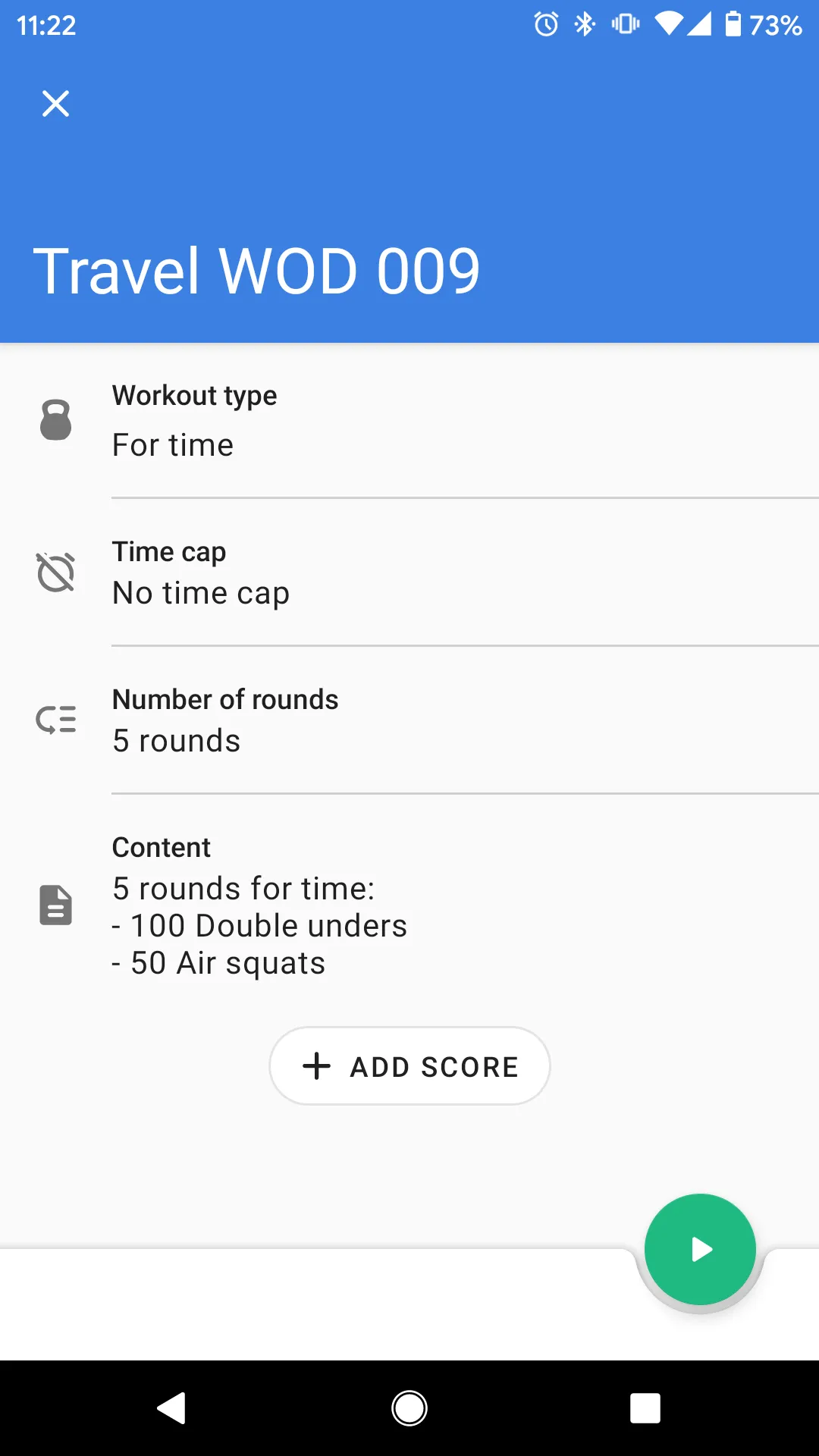 Workout timer : Crossfit WODs | Indus Appstore | Screenshot