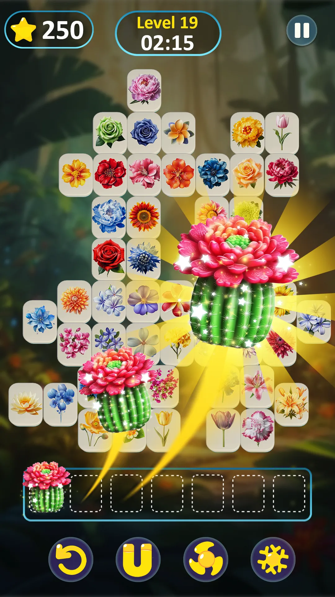 Mystical Flower - Match Tiles | Indus Appstore | Screenshot