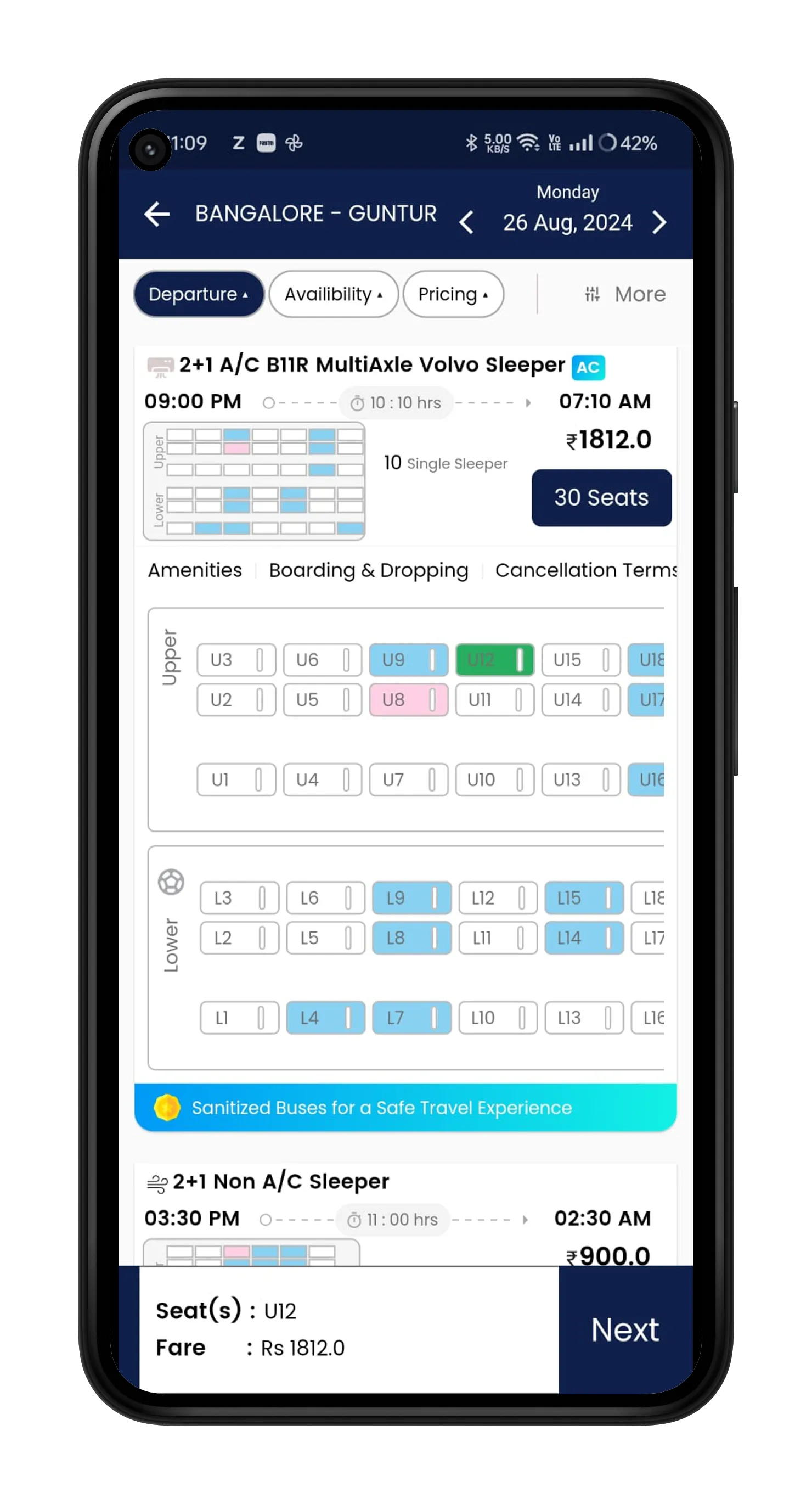 Rajesh Transports -Bus Tickets | Indus Appstore | Screenshot