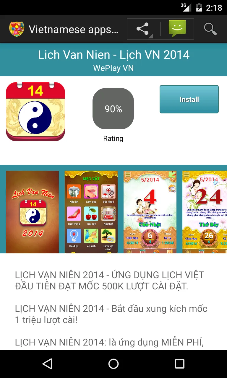 Vietnamese apps and games | Indus Appstore | Screenshot