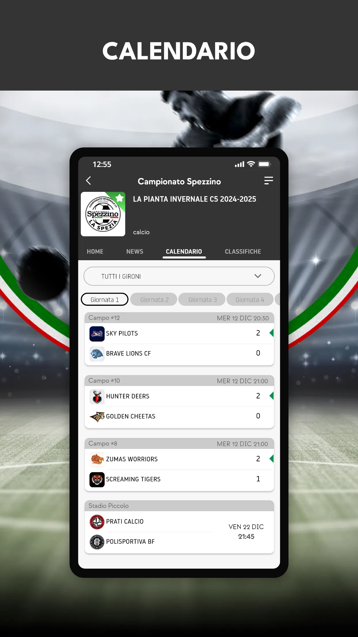 Campionato Spezzino | Indus Appstore | Screenshot