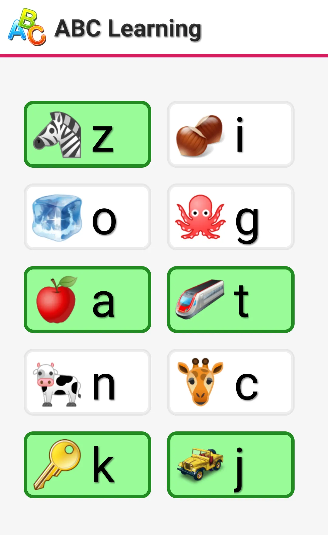 ABC Learning -English alphabet | Indus Appstore | Screenshot