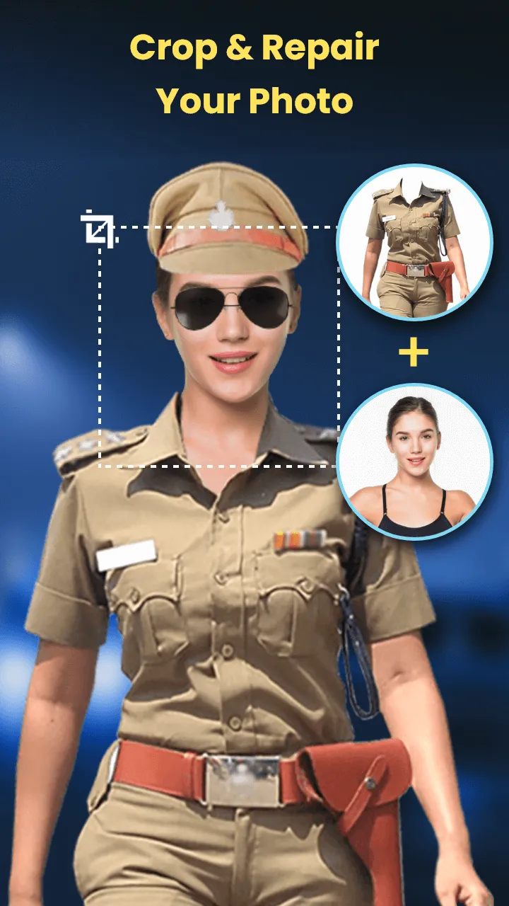 Woman Police Suit Photo Editor | Indus Appstore | Screenshot