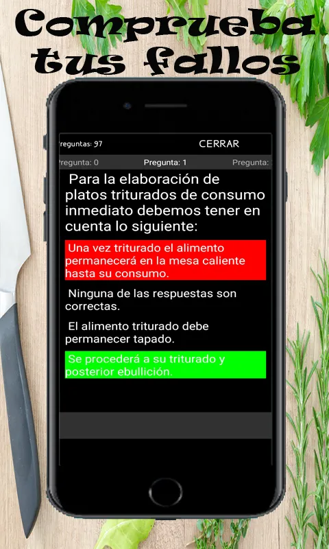 Test  oposicion de Cocina | Indus Appstore | Screenshot