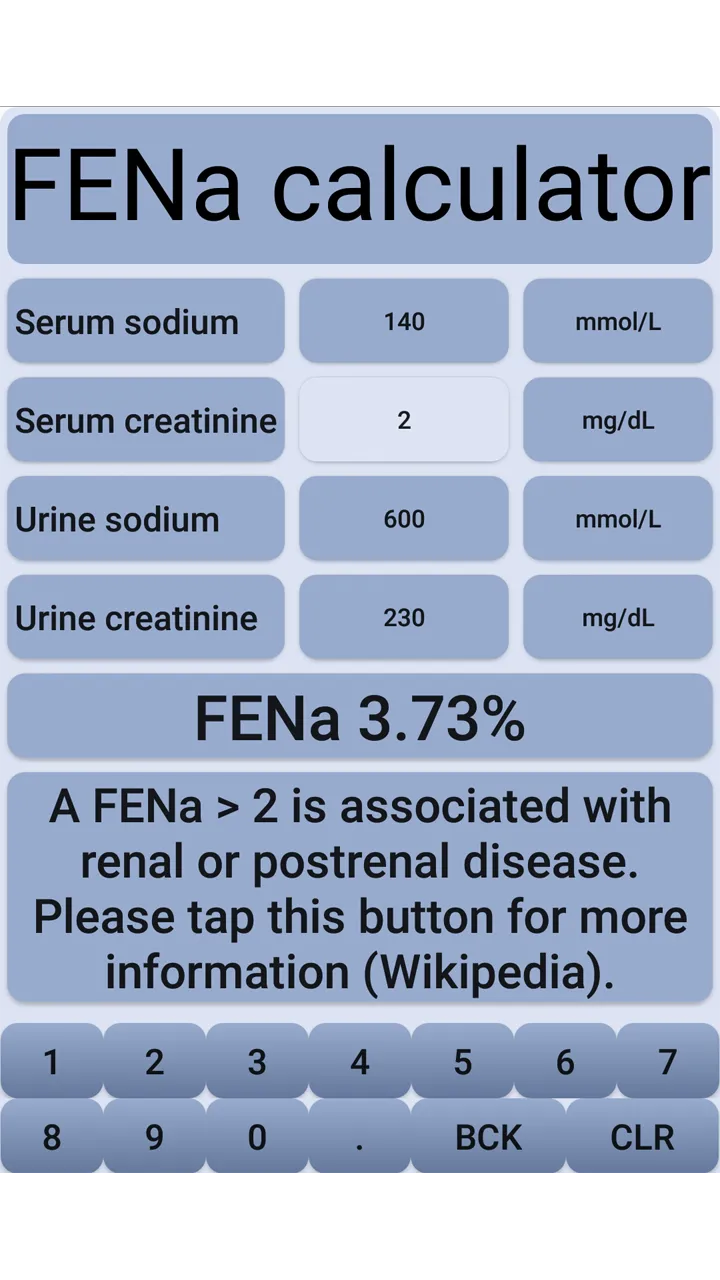 FENa - Fractional Excretion of | Indus Appstore | Screenshot