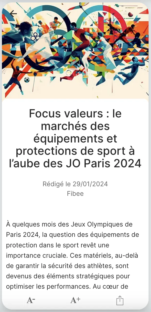 FiBee : analyses financières | Indus Appstore | Screenshot