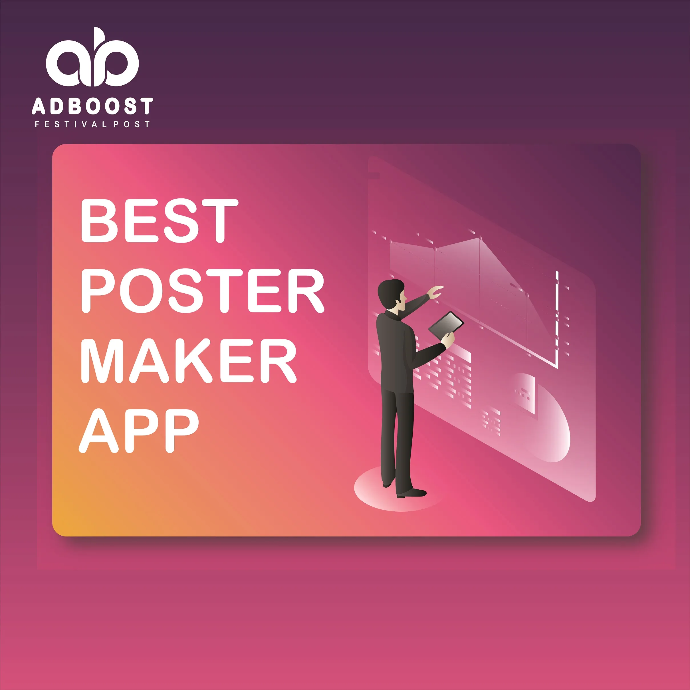 AD Boost | Festival Post Maker | Indus Appstore | Screenshot