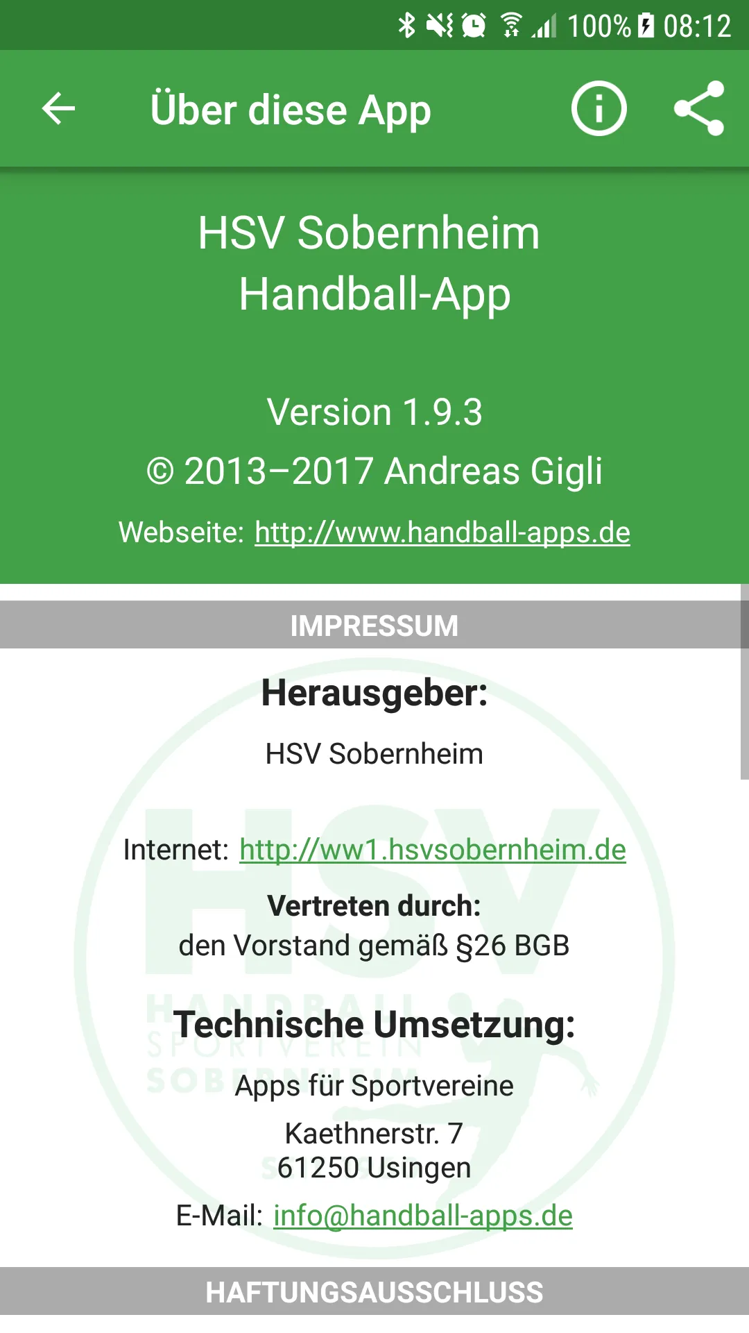 HSV Sobernheim | Indus Appstore | Screenshot