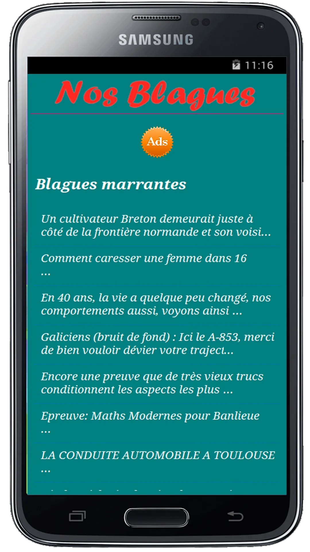 Nos Blagues | Indus Appstore | Screenshot