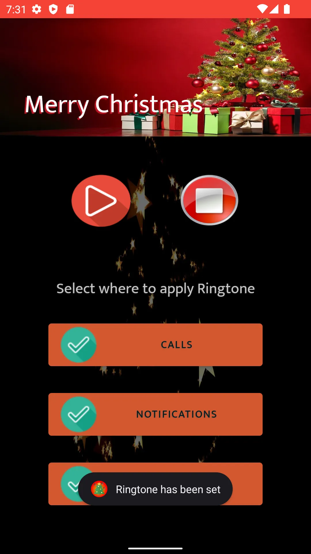 Christmas RingTone, for calls | Indus Appstore | Screenshot