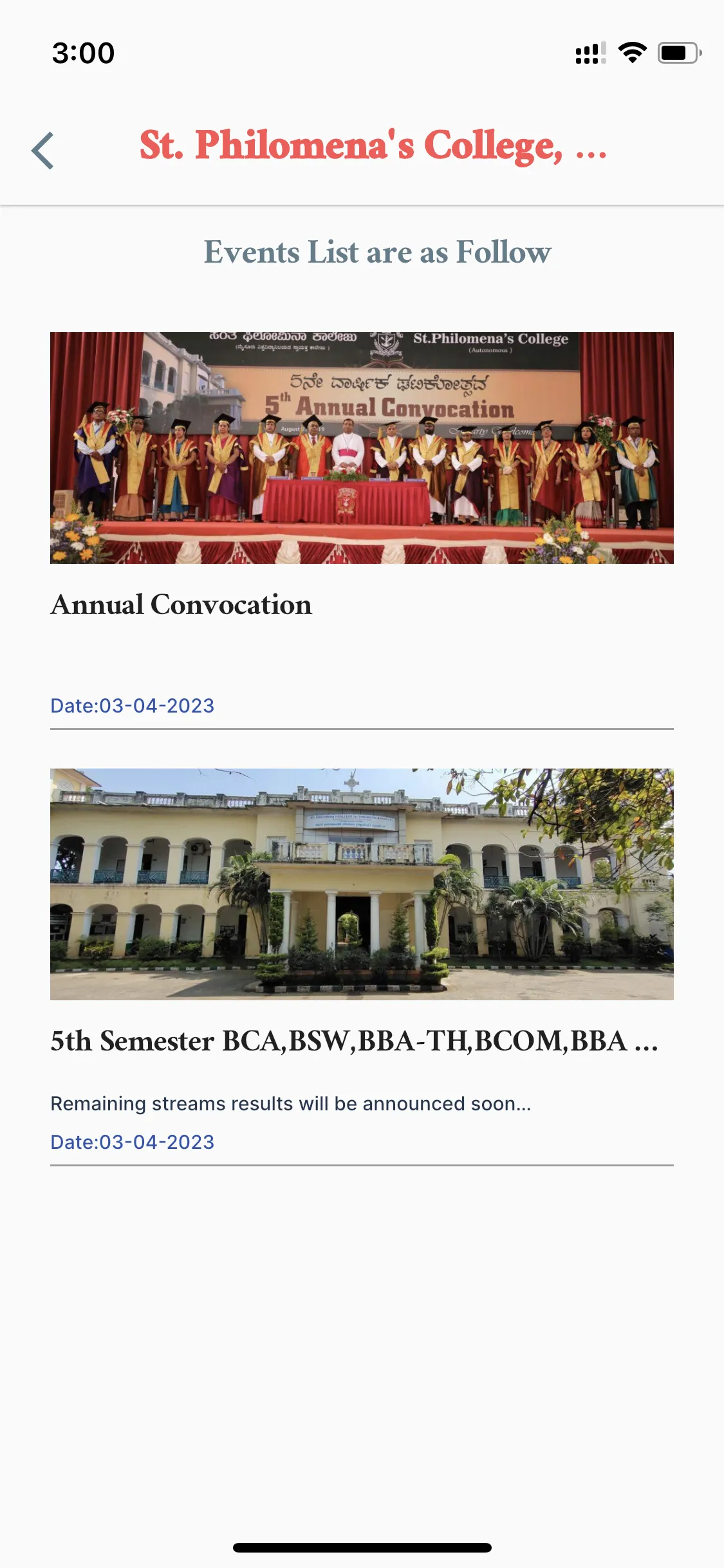 St Philomena College Mysuru | Indus Appstore | Screenshot