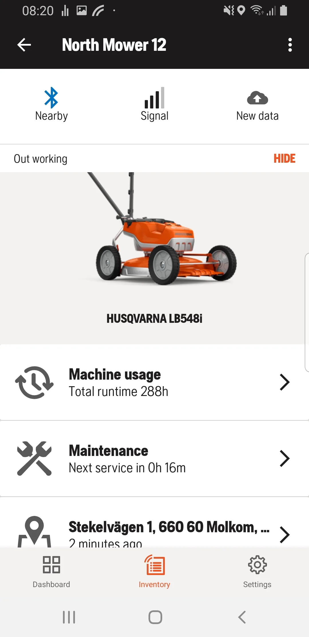 Husqvarna Fleet Services | Indus Appstore | Screenshot