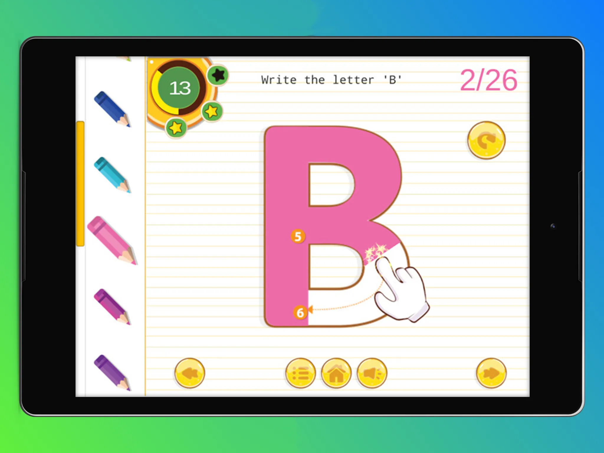 Alphabets Tracing Book | Indus Appstore | Screenshot