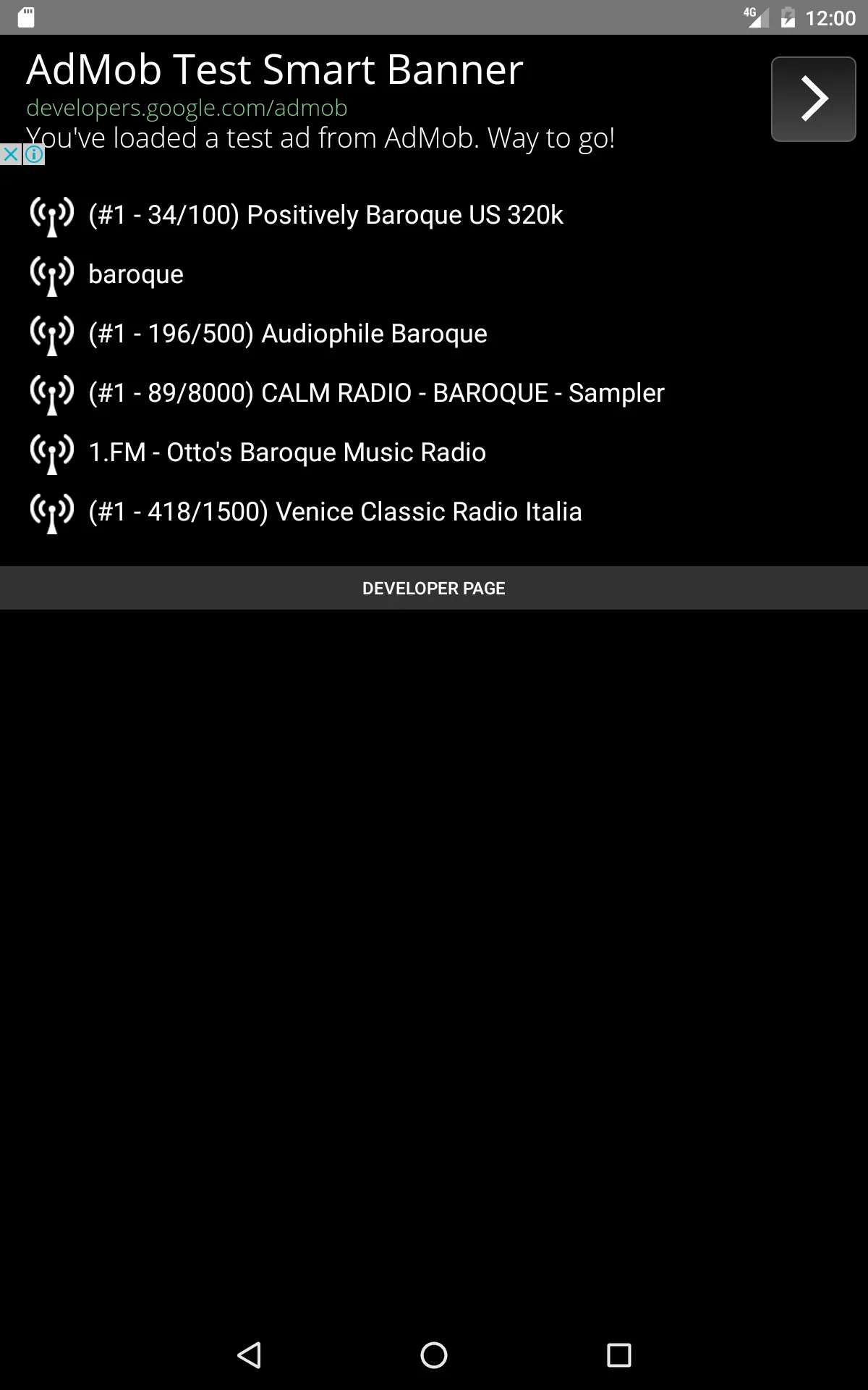 Baroque Music - Internet Radio | Indus Appstore | Screenshot