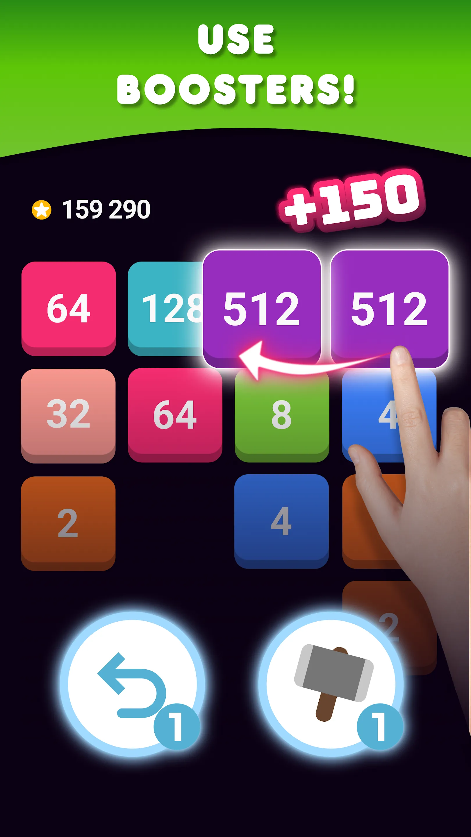 Merge Blocks Number Game 2048 | Indus Appstore | Screenshot