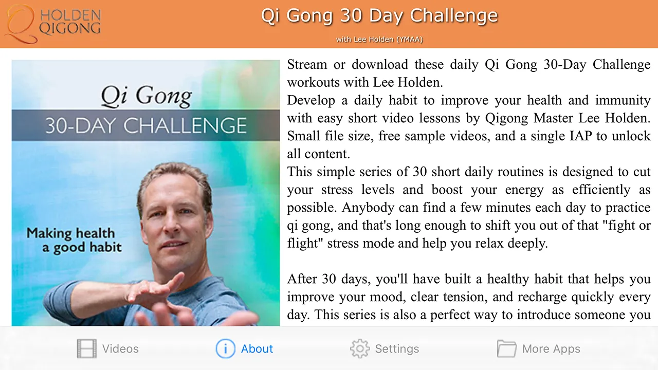 Qi Gong 30 Day w Lee Holden | Indus Appstore | Screenshot