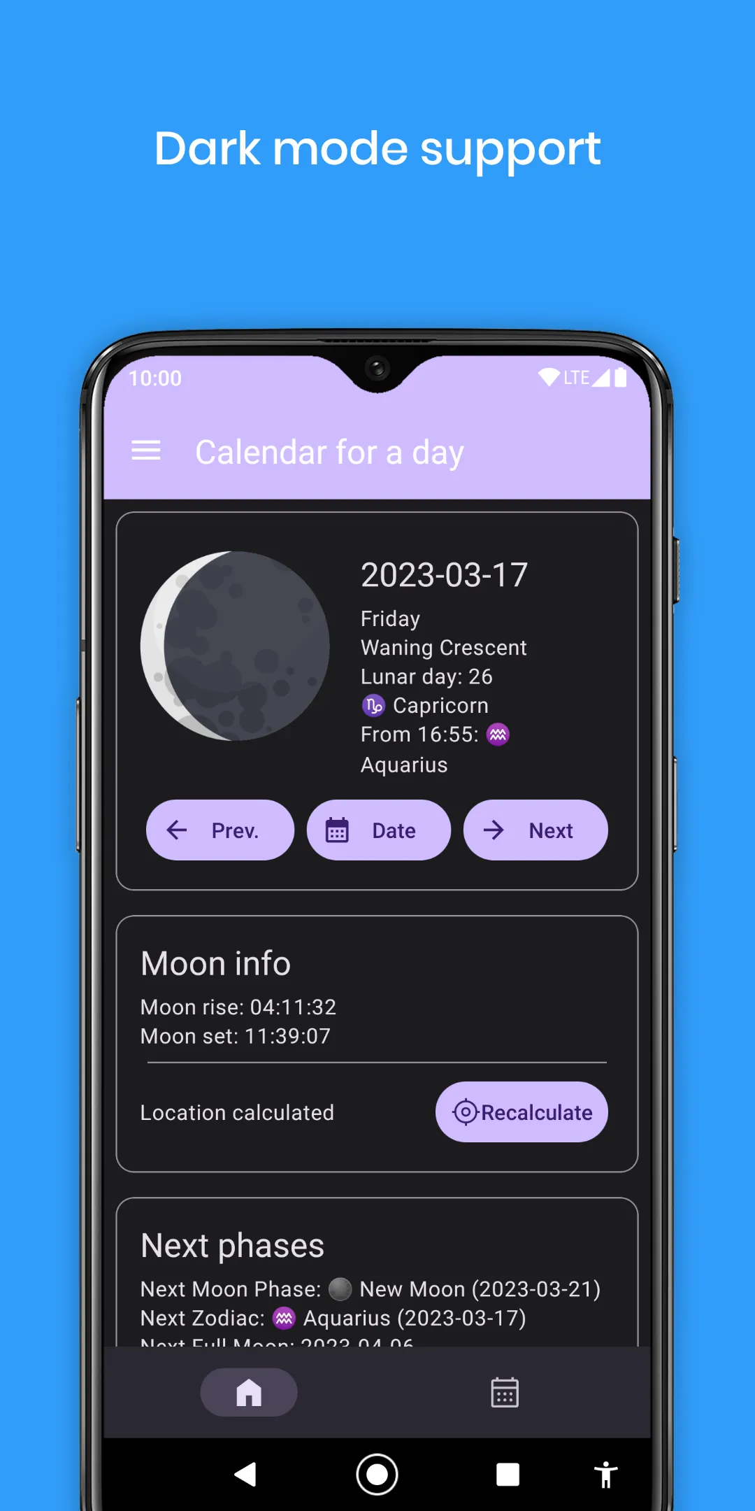 Lunar calendar for plants | Indus Appstore | Screenshot