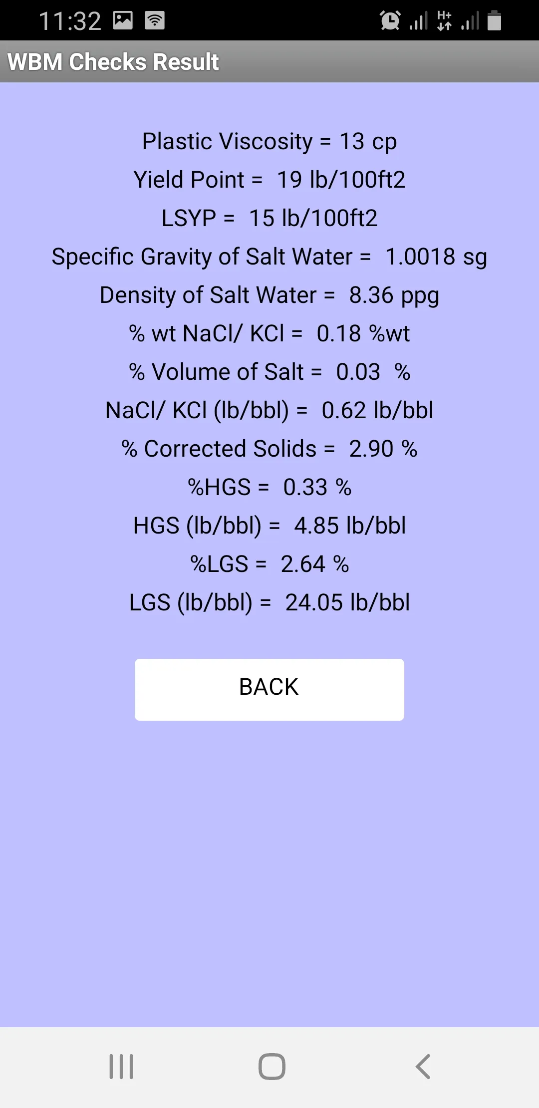 Mud Engineering Calculator | Indus Appstore | Screenshot