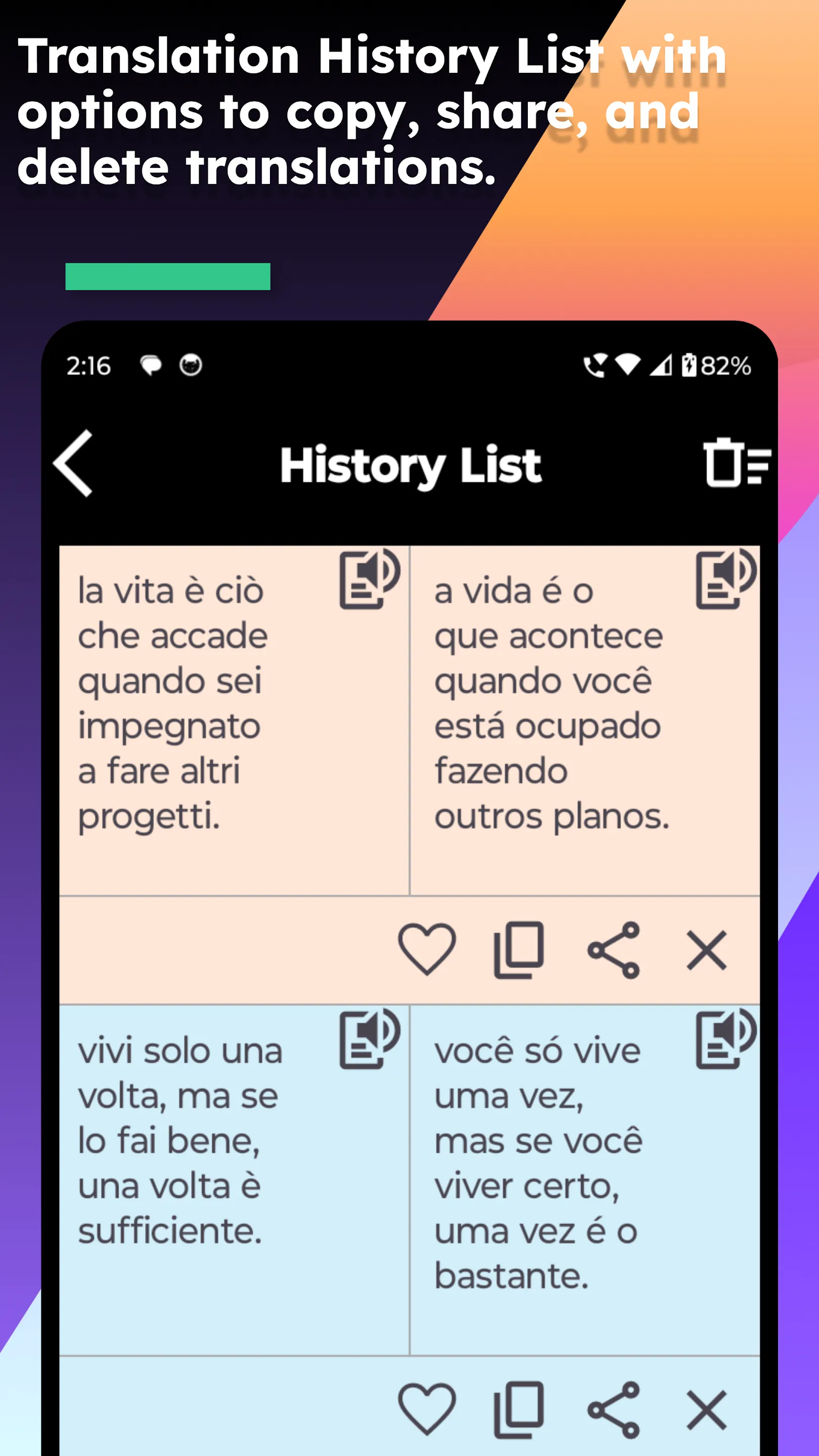 Italian Portuguese Translate | Indus Appstore | Screenshot