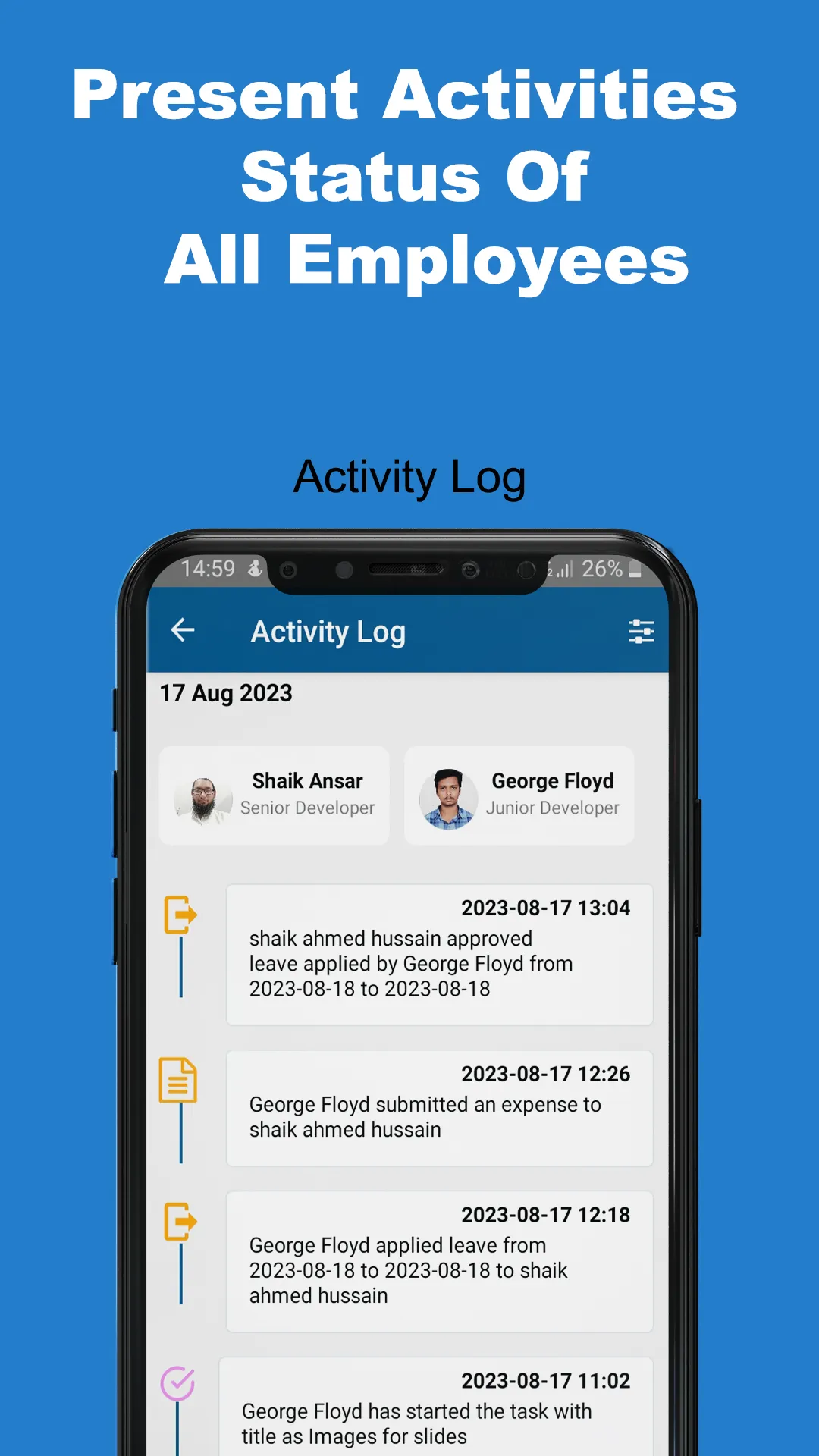 GeoAttendance Activity Logbook | Indus Appstore | Screenshot