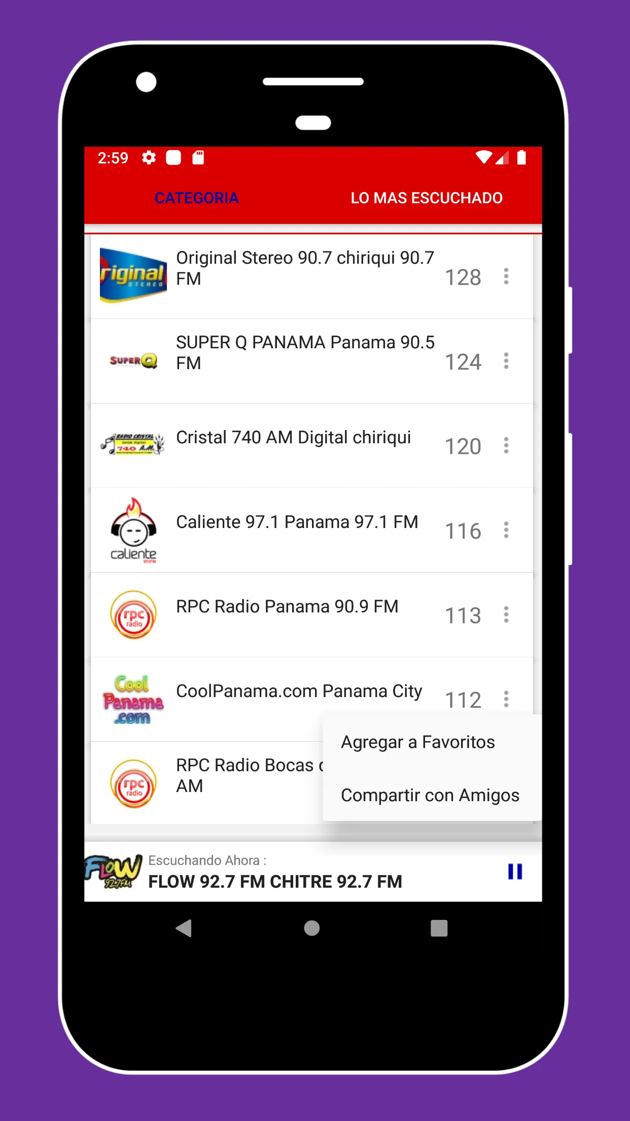 Radio Panama + FM Radio Online | Indus Appstore | Screenshot