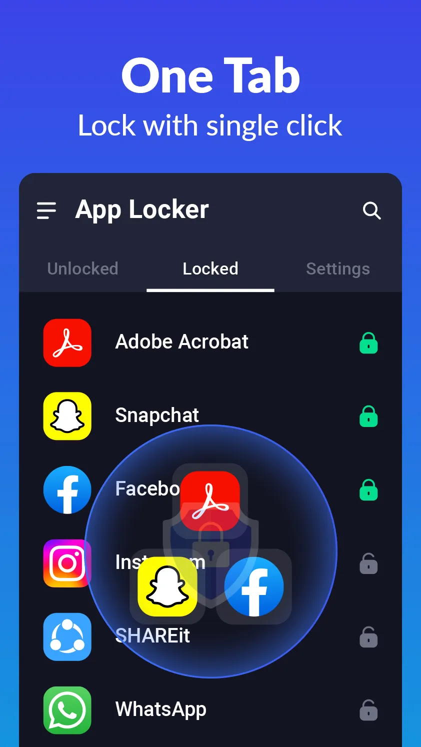 App Lock - Lock Apps, Pattern | Indus Appstore | Screenshot