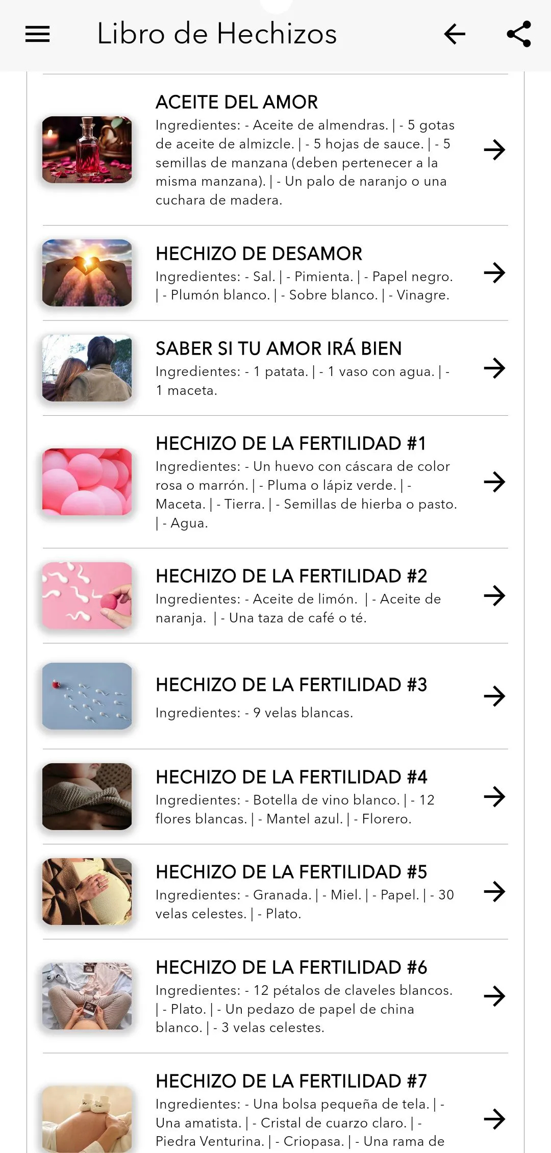 Libro de Hechizos | Indus Appstore | Screenshot