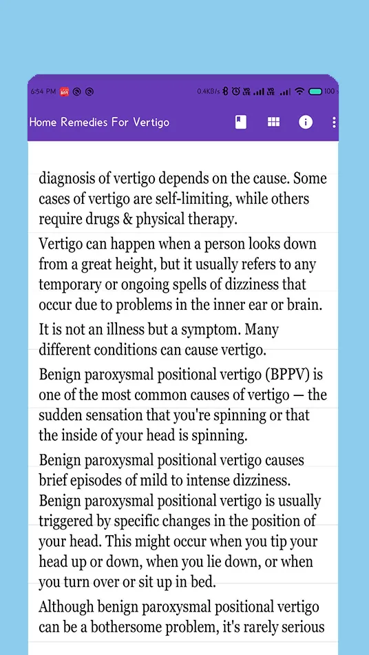 Home Remedies For Vertigo | Indus Appstore | Screenshot