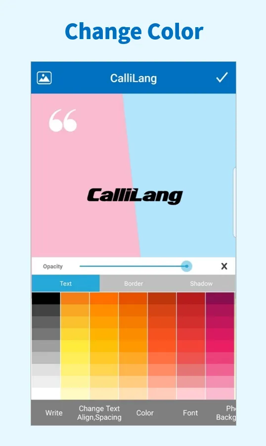 CalliLang: Write text on photo | Indus Appstore | Screenshot