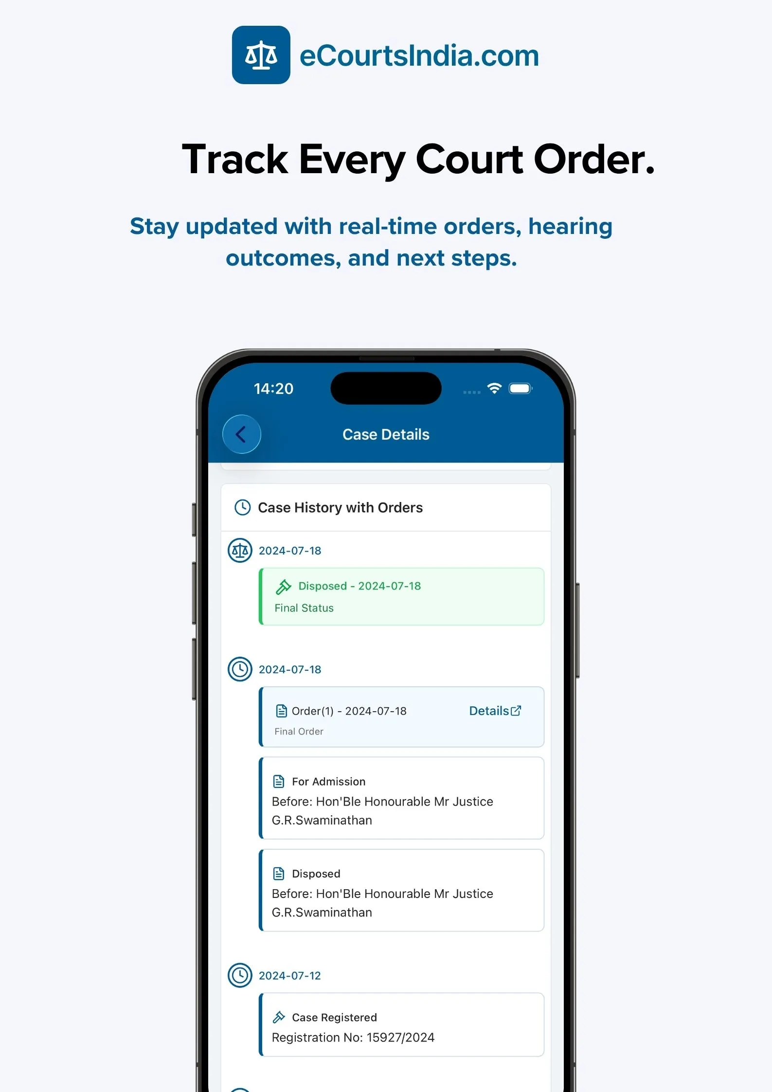 eCourts India | Indus Appstore | Screenshot