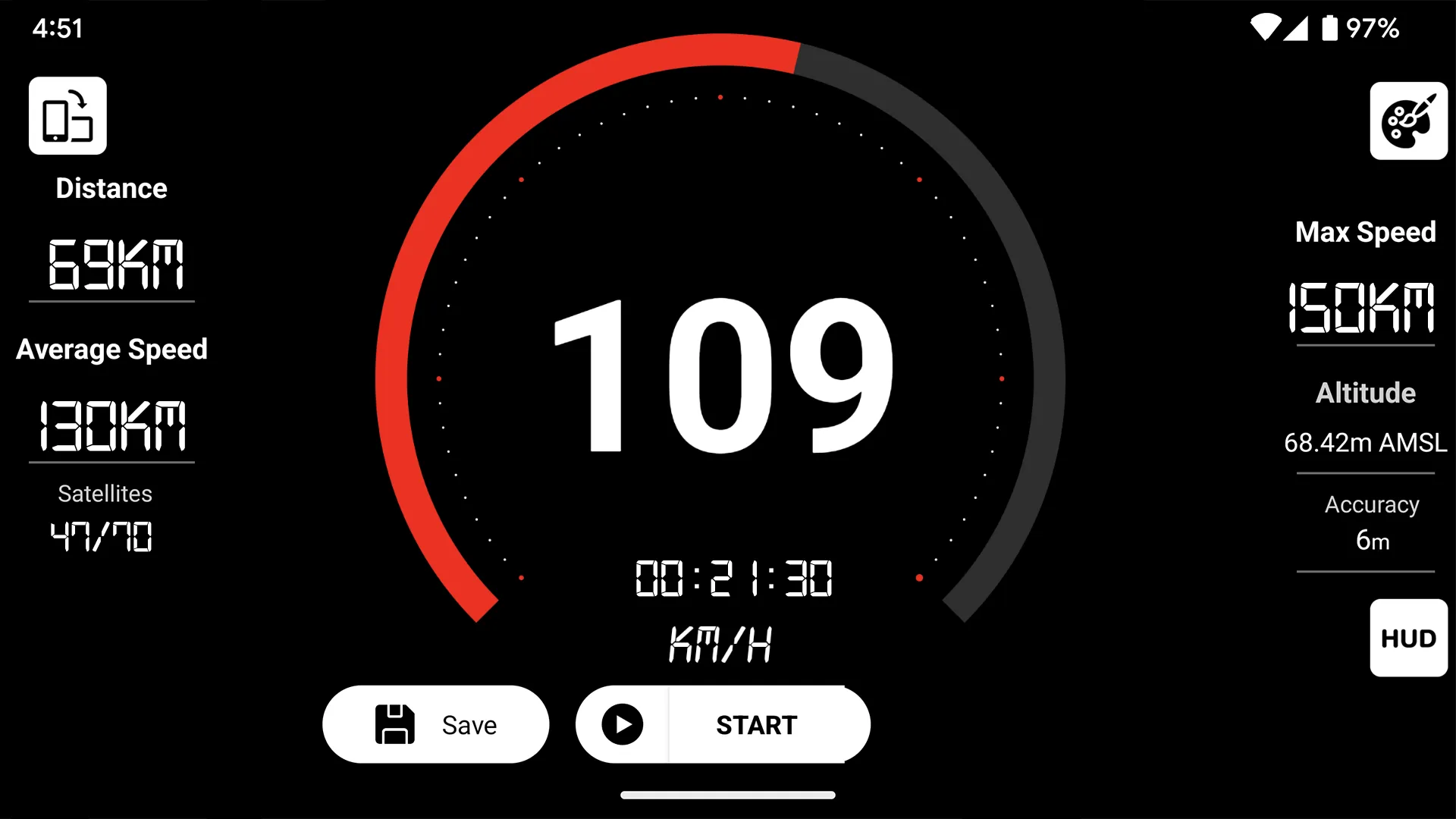 Speedometer - GPS Speed Meter | Indus Appstore | Screenshot