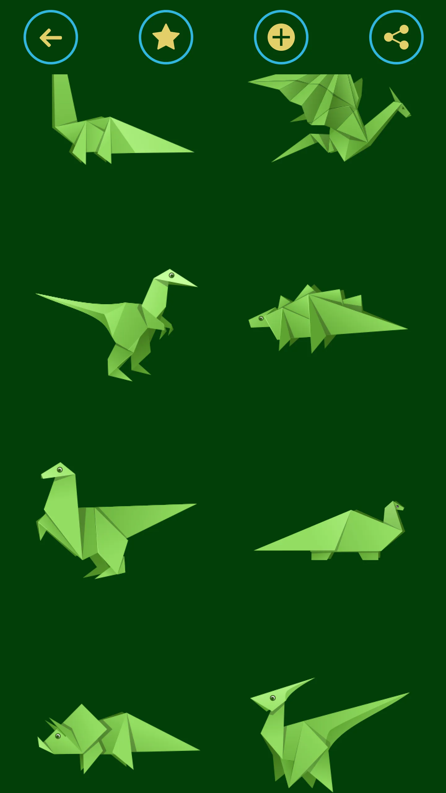 Origami Dinosaurs & Dragons | Indus Appstore | Screenshot