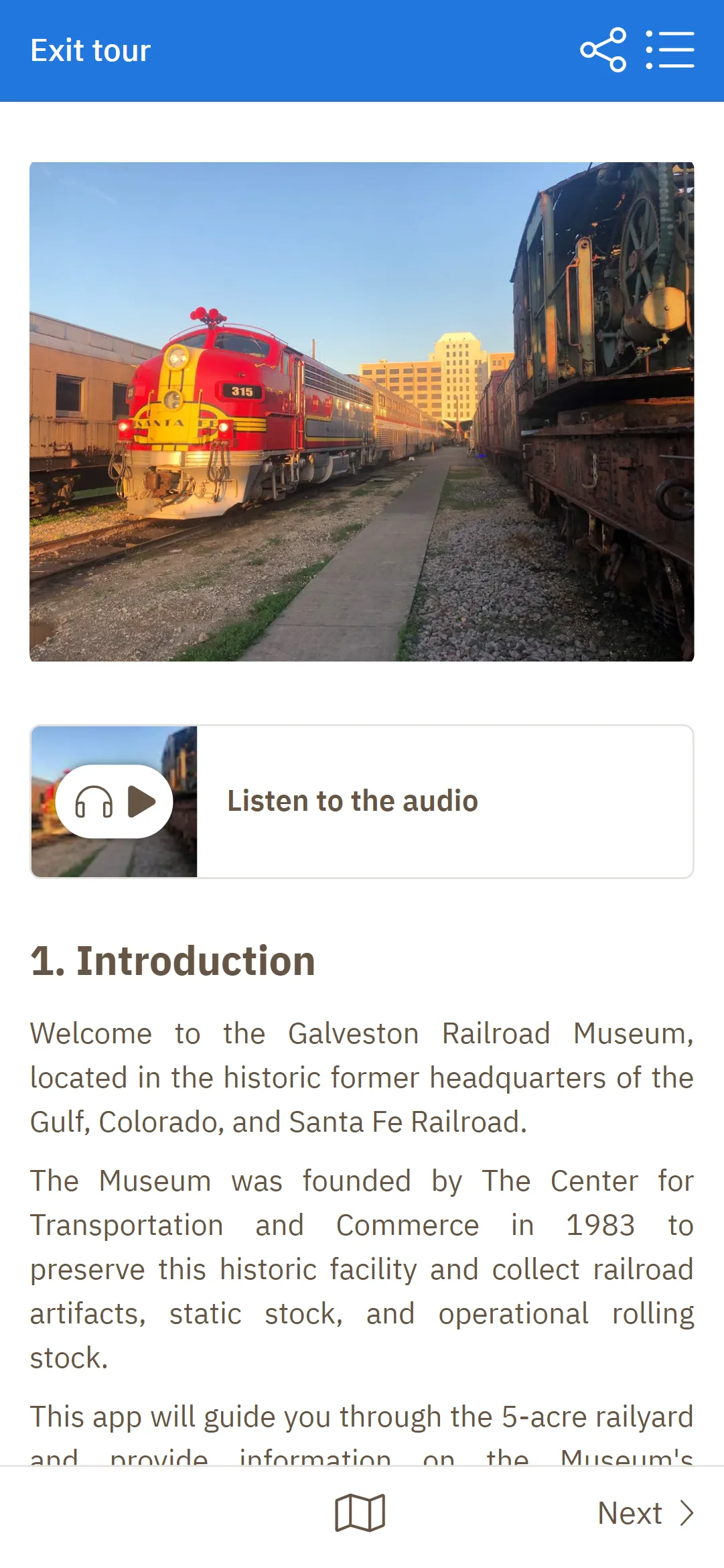 Galveston Railroad Museum | Indus Appstore | Screenshot