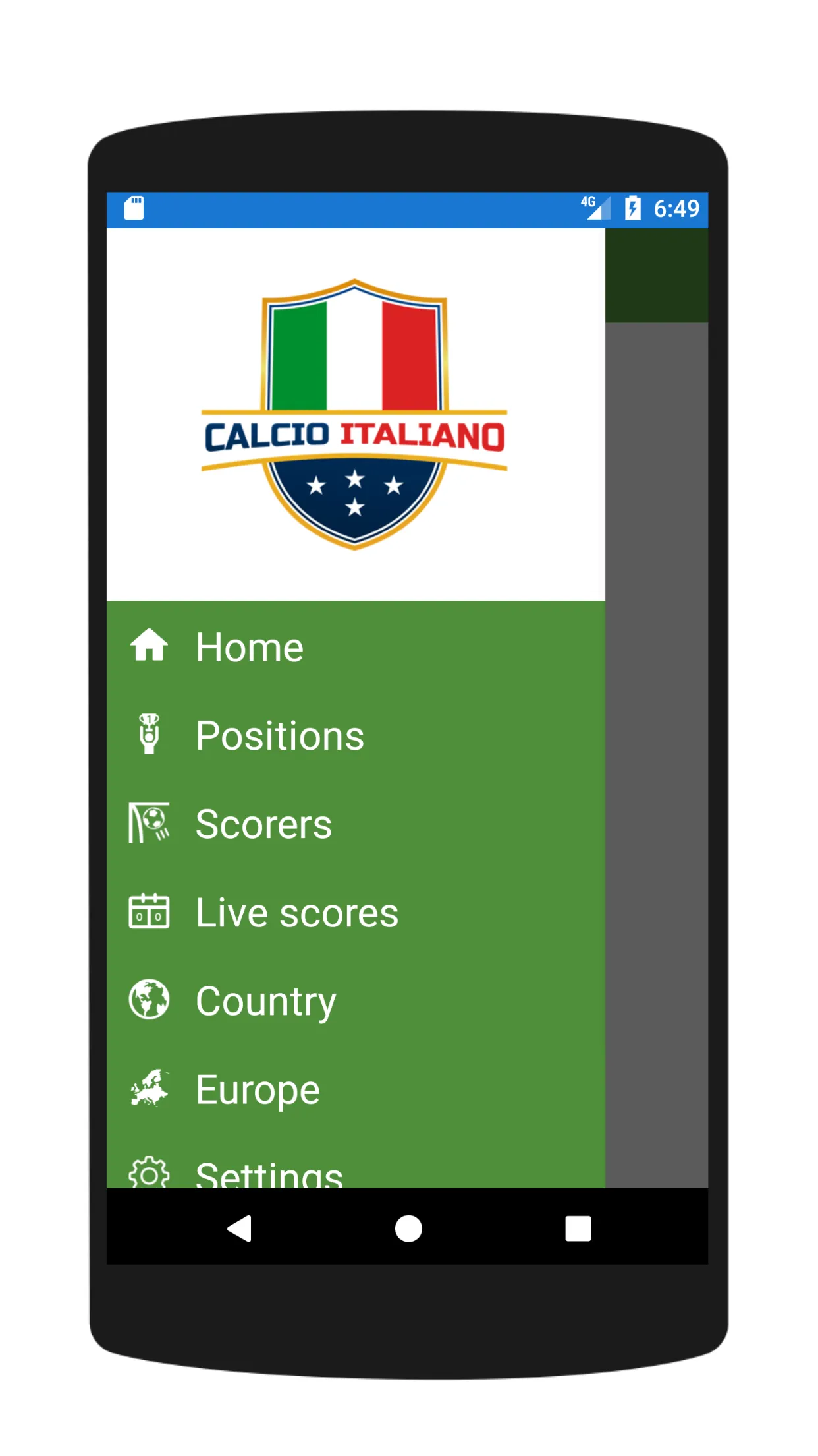 Italian Soccer Live | Indus Appstore | Screenshot