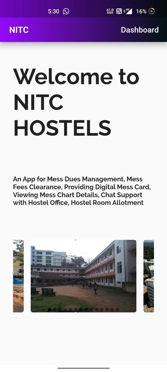 NITC HOSTELS | Indus Appstore | Screenshot