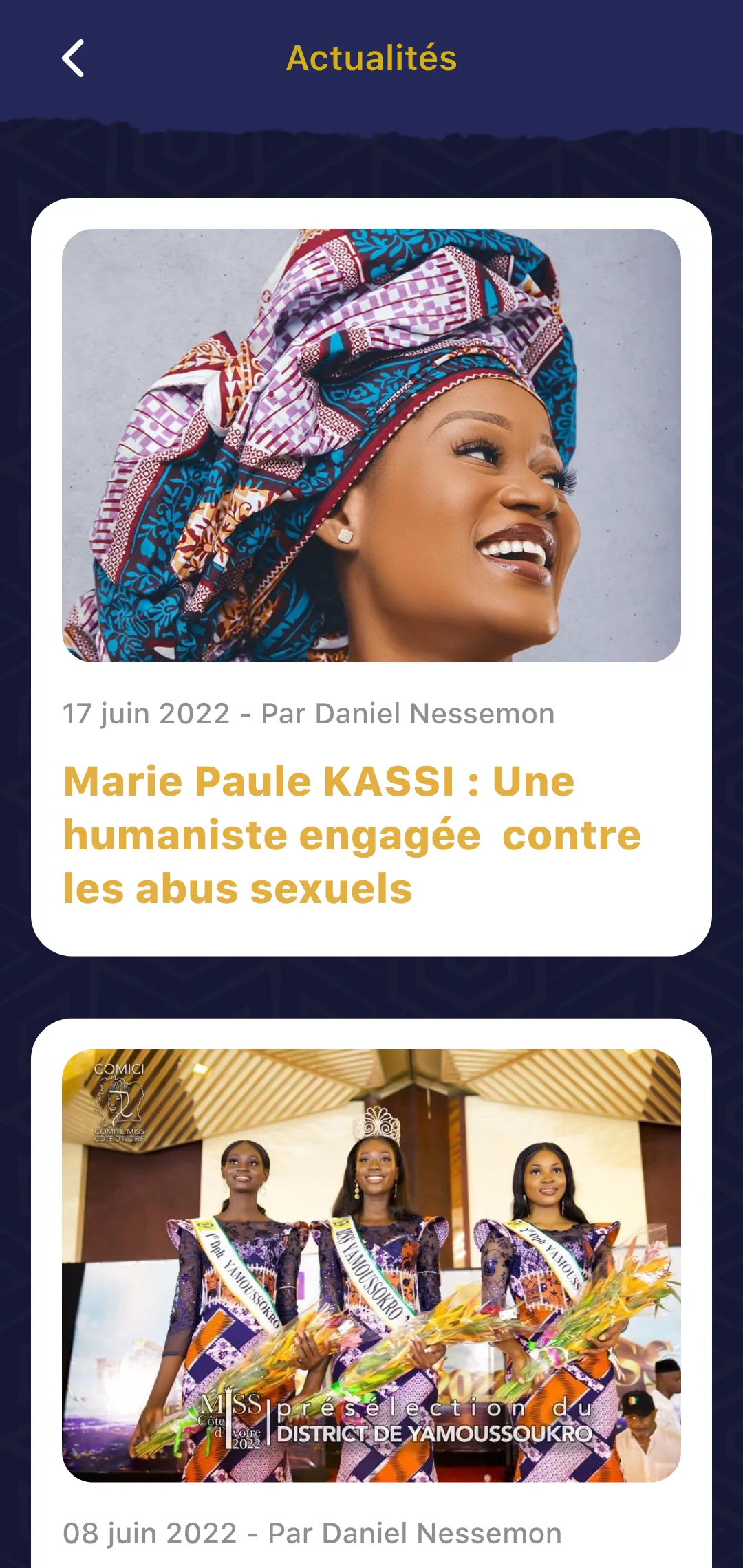 Miss Côte d'ivoire | Indus Appstore | Screenshot