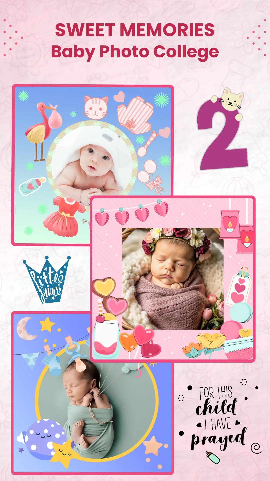 Baby Month Photo Frame Collage | Indus Appstore | Screenshot