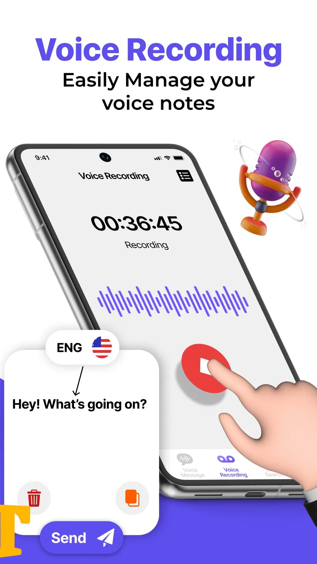 Voice sms typing: SMS by voice | Indus Appstore | Screenshot