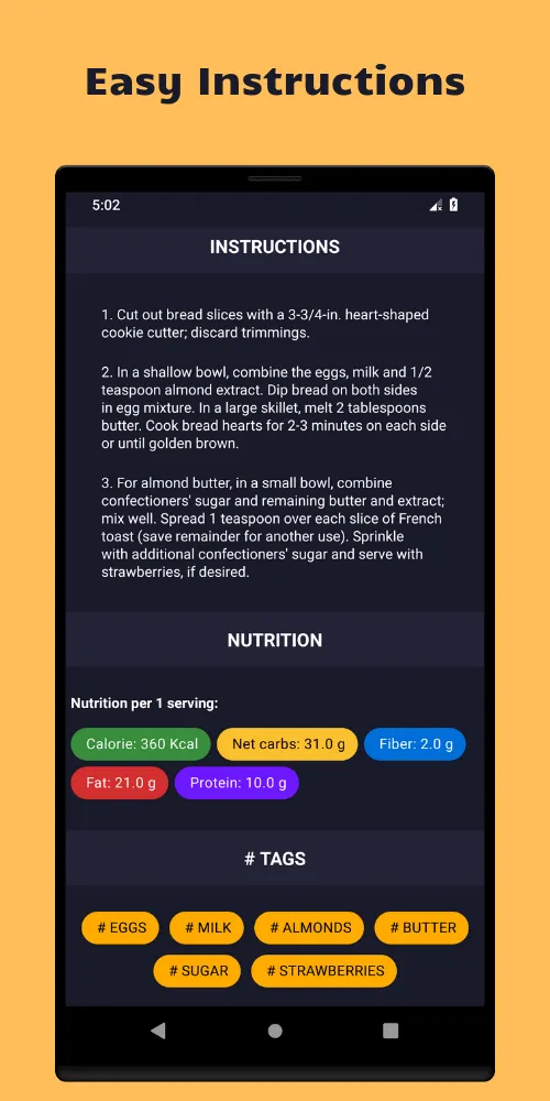 Toast-Breakfast Snacks Recipes | Indus Appstore | Screenshot