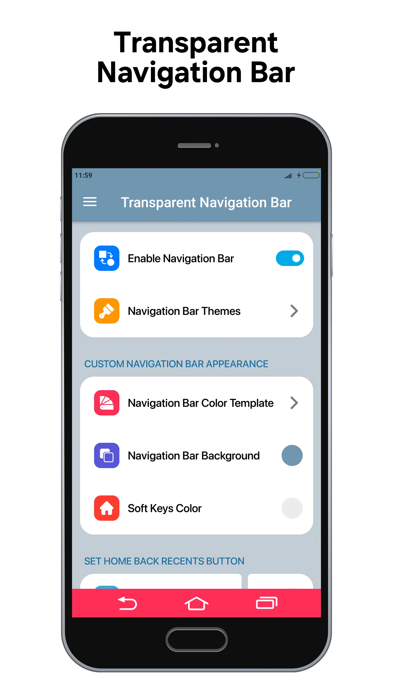 Transparent Navigation Bar | Indus Appstore | Screenshot