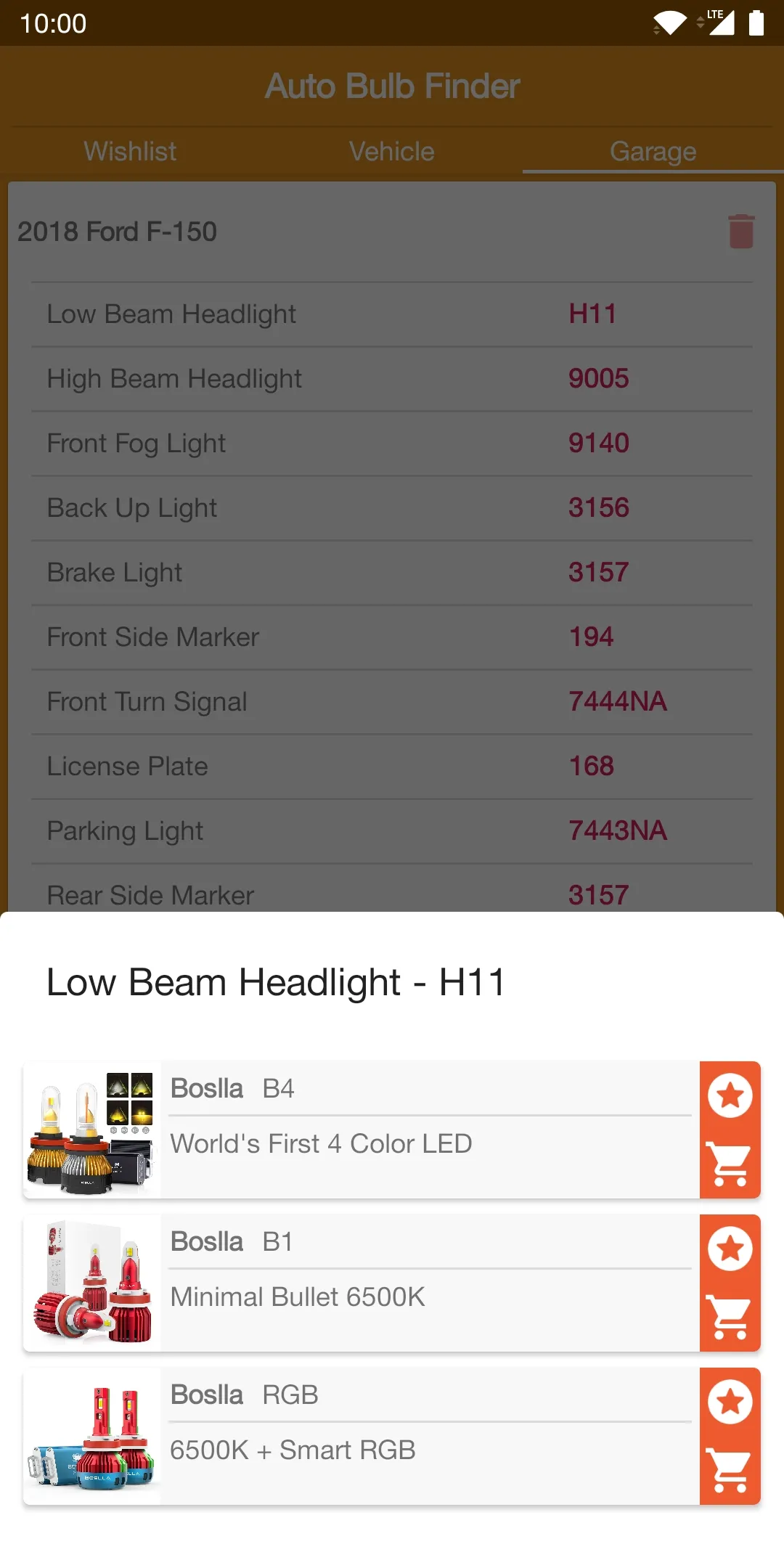 Auto Bulb Finder - Bulb Size | Indus Appstore | Screenshot
