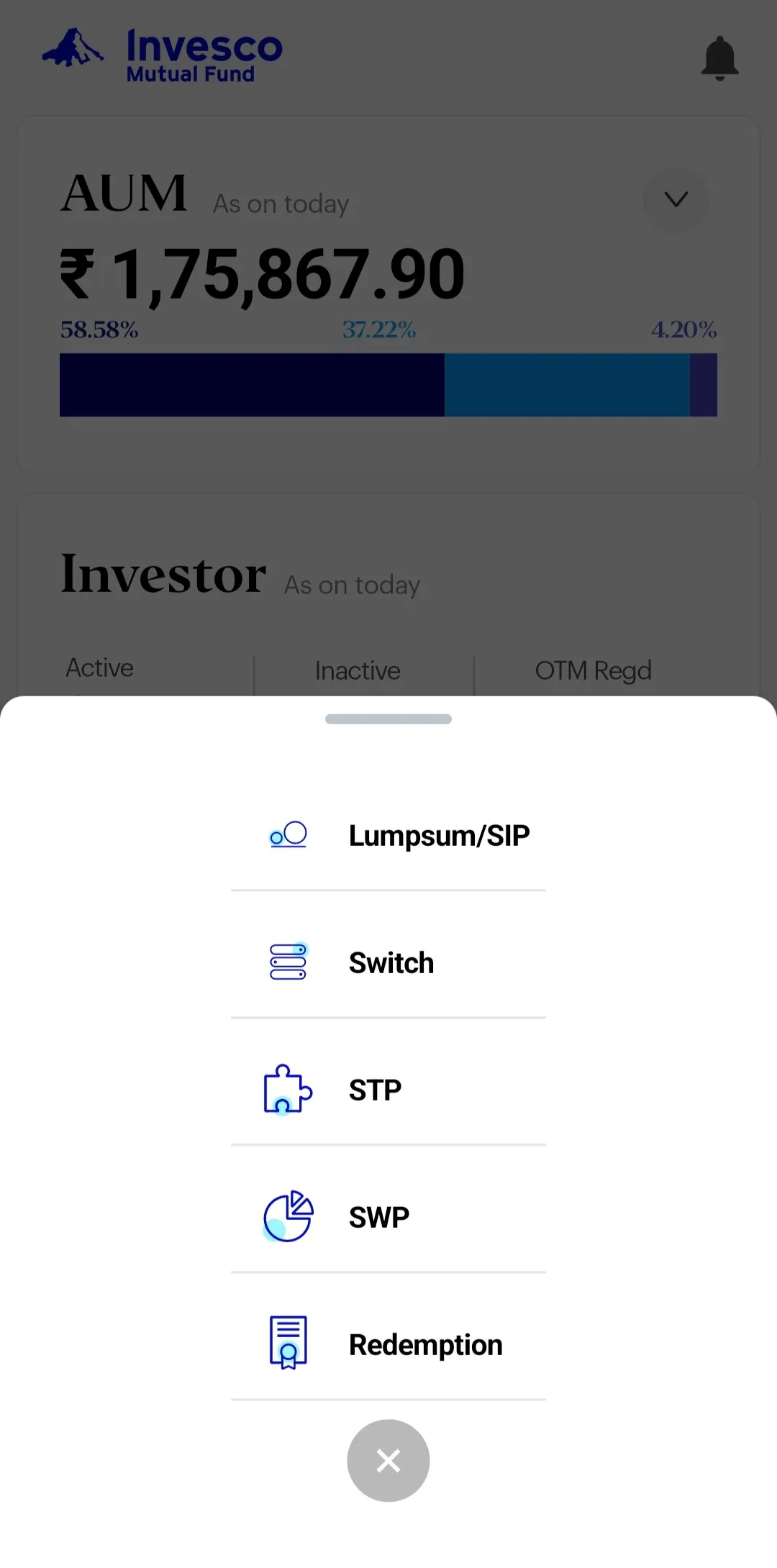 Invesco Partner | Indus Appstore | Screenshot