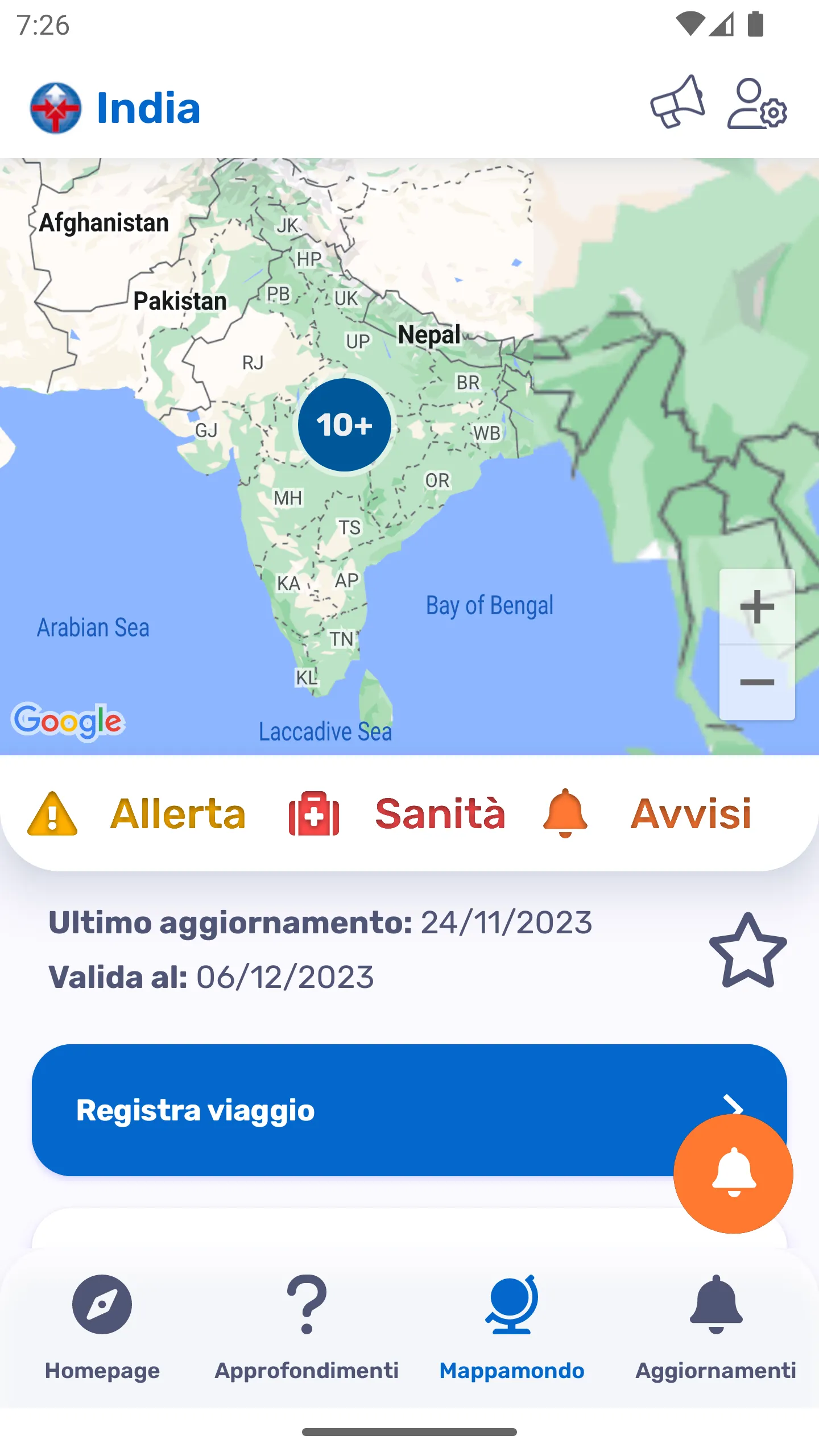 Viaggiare Sicuri | Indus Appstore | Screenshot