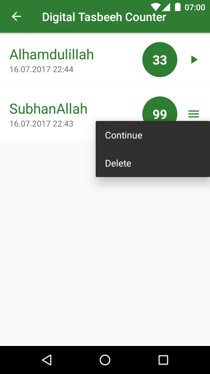 Digital Tasbeeh Counter | Indus Appstore | Screenshot